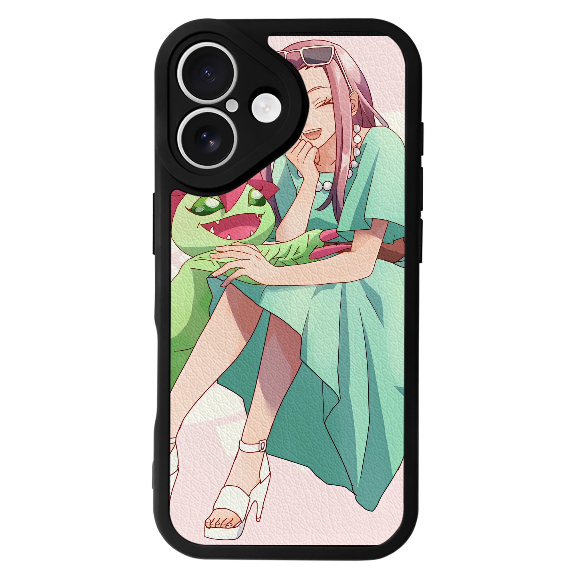 （画像用） Digimon デジタルモンスター/デジモン 【iPhone 16シリーズ対応】シリコンスマホケース（レザー調） 材質：シリコン